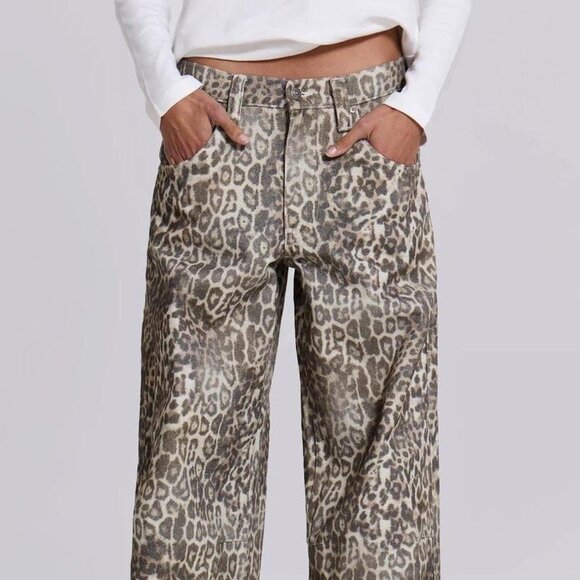 Jaded London Leopard Fade Colossus Jeans - Picture 4 of 4